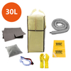 Venta caliente 30L Kits de derrames absorbentes de líquidos universales para el lugar de trabajo
